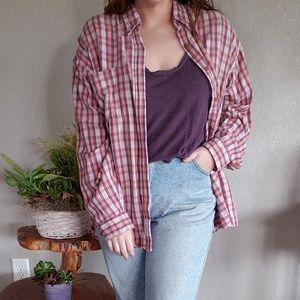 Pink and purple flannel